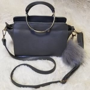 Gray luxury purse